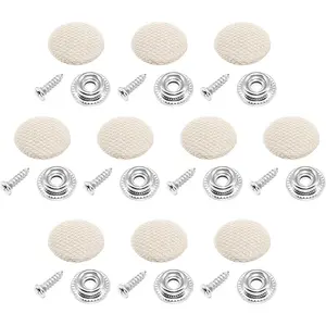 10/20/30 Pack Automobile Roof Headliner Repair Button Universal Snap Rivets Retainer Fastener Clip Car Ceiling Screw Cap Fixed 10 Pieces Car Roof Buckles(Beige Gray)