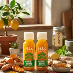 Immunity Boost Shot 2oz – Organic Ginger Cayenne Wellness Drink for Energy & Immune Support