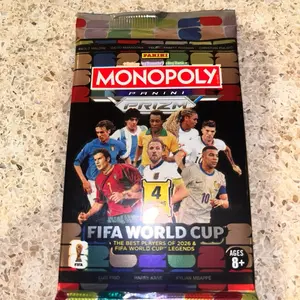 Prizm Panini 2026 Monopoly World Cup Soccer - Single Factory Sealed Pack - 4 cards per pack - trading cards - sports cards