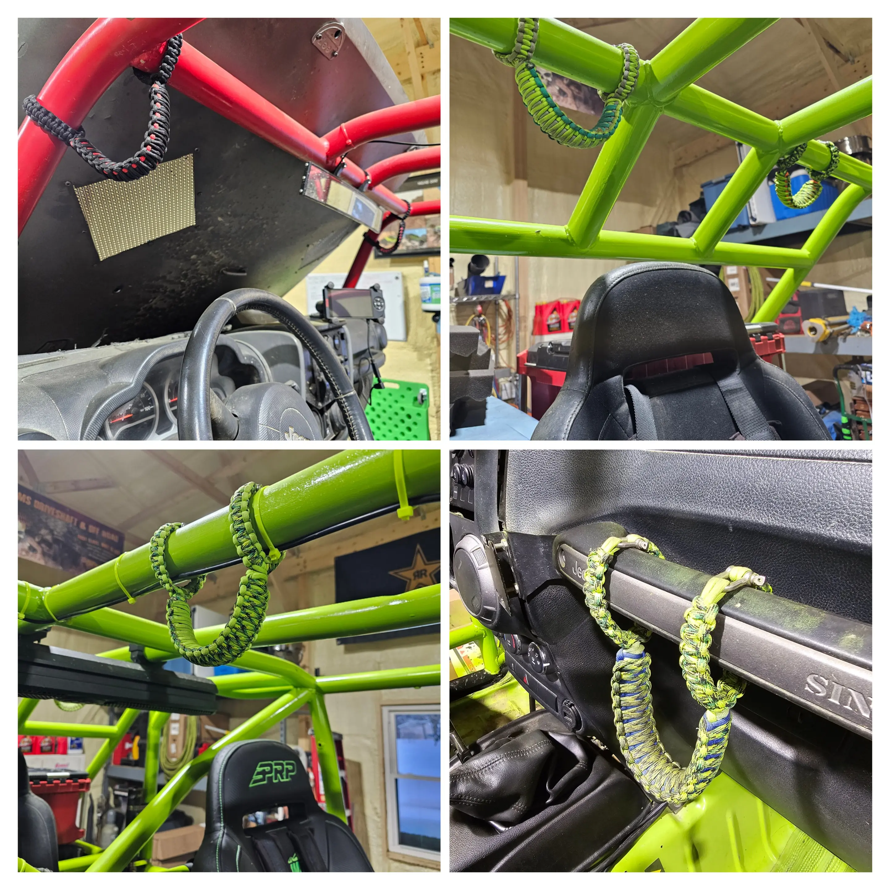 Happy Jeepinit Paracord Grab Handles for Jeep Wrangler and ATV/UTV