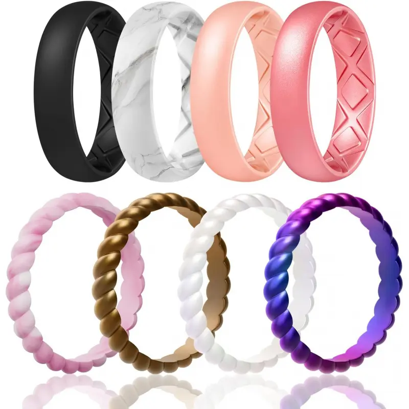 SETD2-Black, Marble, Light Rose Gold, Metallic Pin