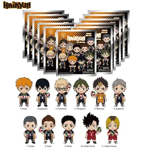 11Pcs Haikyuu!! Officially Licensed 3D Anime Character Series Mystery Bulk Bag Clip Keychain Random One Hinata Shoyo and Kageyama Tobio or Other Characters For Mom and Friend Anniversary Gifts for Back to School
