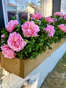 Lillian Artificial Peonies Plant Bush For Outdoor Landscaping