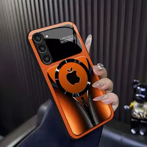 Suitable for [Galaxy S24 Fe]high-end phone case ，Luxury Flowing Light Aesthetic Magsafe Case Anti-Scratch Magnetic Glass Cover YM99