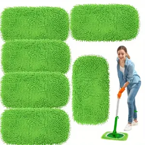 6-pack Mop Replacement Cloth Cover (mop Not Included), Reusable Wet Pad Filling, Washable Microfiber Pad, Suitable for Swiffer Sweeter Mop, Dry and Wet Mop Cloths for Household Cleaning