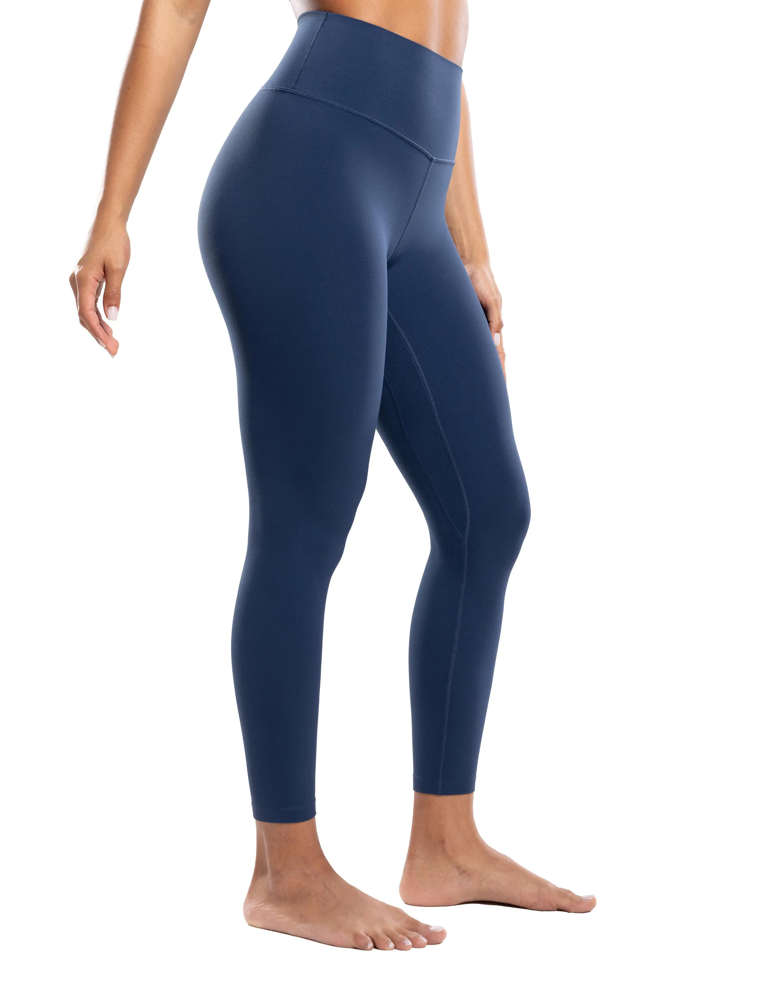 ENERBLOOM Workout Leggings for Women Yoga Pants High Waisted Athletic Tights Silky Feel Soft 25" /28" Gym Activewear Lounge