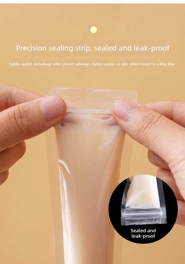 100 PCS Food-grade disposable popsicle bags, fruit jelly bags, ice cream, popsicle sticks, long strips, homemade ice pop bags