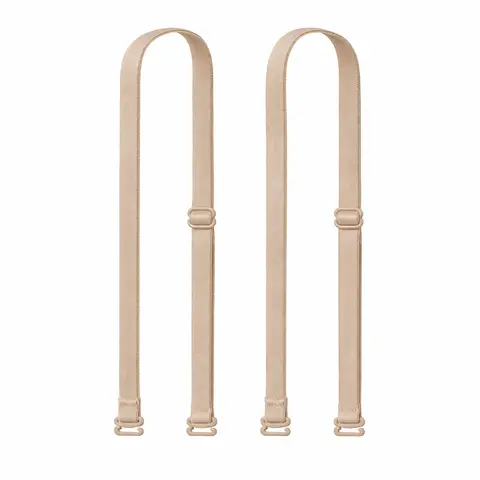 PlusJolie Women's Fitted Adjustable Removable Bra Straps - Elastane-Nylon, Spandex Nylon Bra Accessories, Fitted Adjustable Strap Replacement