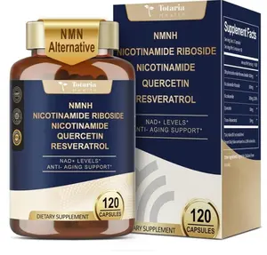 NMNH 500mg (Dihydronicotinamide Mononucleotide), Premium NMN Alternative Supplement w/Niacinamide (Vitamin B3), Quercetin, Trans-Resveratrol, for NAD+, Skin Cell, Anti-Aging & Energy, 120 Ct