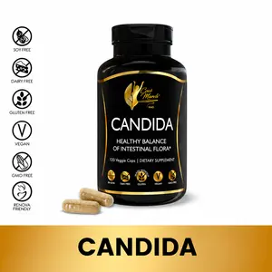 Cocó March N.M.D Candida Cleansing Herbs & Enzymes Supplement - 30-Day Supply, 120 Capsules, Free of Gluten, Vegan, GMOs, Dairy and Soy