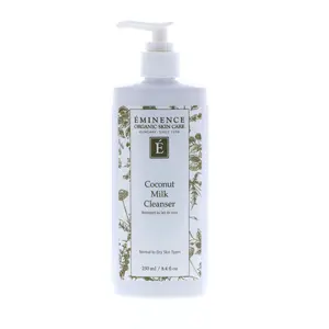Eminence Gentle Cream Coconut Milk Cleanser - 8.4 oz Facial Wash for Dry Skin, Supports Facial Cleansing Needs