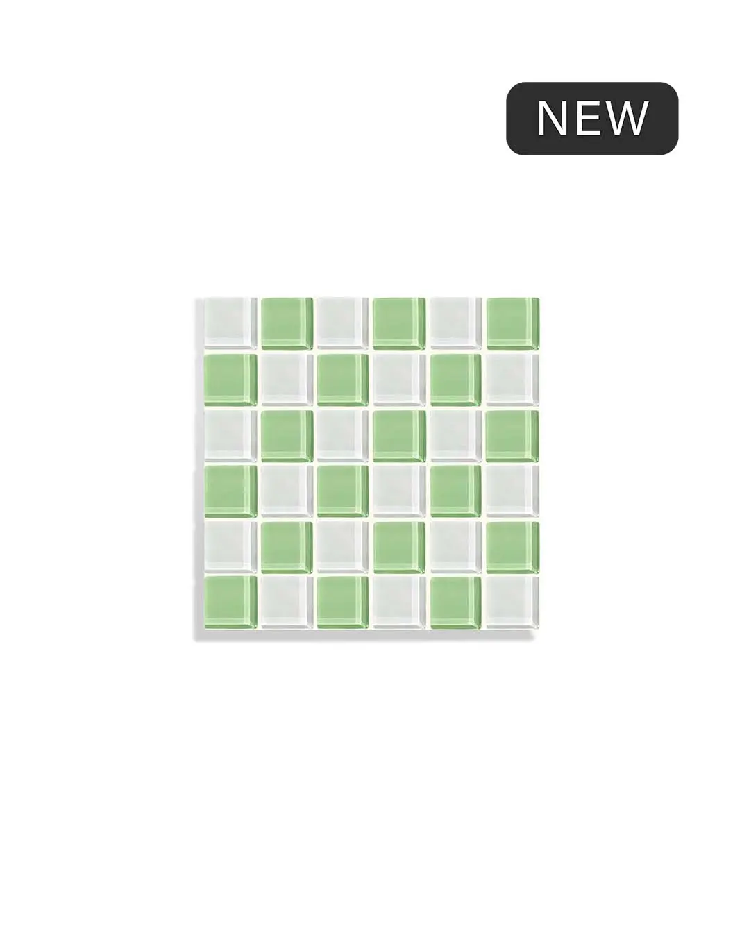 Glass Tile Tray – Pistachio Milk Chocolate | Handmade Trinket Tray