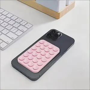 Single-Sided 24-Prong Silicone Suction Cup Phone Back Mount Stand, Durable & Secure Attachment, Ideal for Mobile Devices