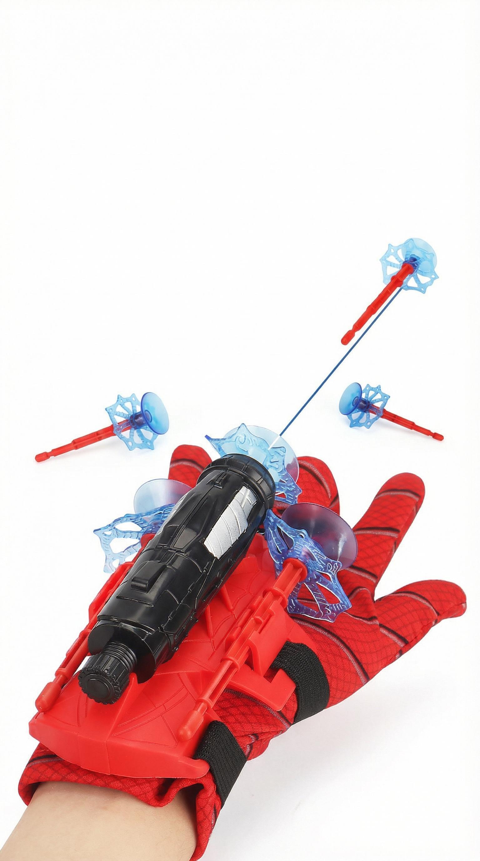 Heroic Spider Silk Superhero Wrist Launcher String Shooter Blasters Toy Set -1-Size Polyester Wearable Glove, Suction Cup Darts, Unisex 4+ Kids Stuff Cool Toys for Outdoor Play Gifts Heroic Spider Silk Superhero Wrist Launcher String Shooter Blasters Toy Set -1-Size Polyester Wearable Glove, Suction Cup Darts, Unisex 4+ Kids Stuff Cool Toys for Outdoor Play Gifts