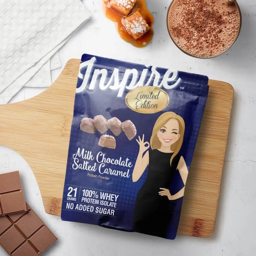 Inspire Milk Chocolate Salted Caramel Protein Powder