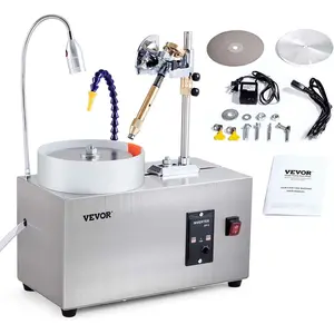 Spring new arrivals Gem Faceting Machine, 180W Jade Grinding Polishing Machine 0-2980RPM Adjustable Rotating Speed, Rock Jewel Angle Polisher with Precise Mechanical Manipulator & Scale Gem Jade Stone Crystal