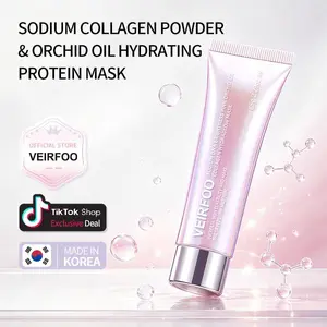 Korean Brands Sodium DNA Radiance Pink Orchid Oil Collagen Hydraglow Mask for Radiant Skin Hydration and Elasticity 65g
