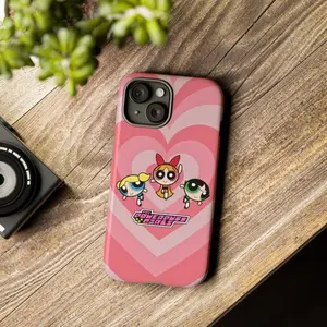 Powerpuff Girls Phonecase - Glossy or Matt Pink For IPhone 11 12 13 14 15 16 17