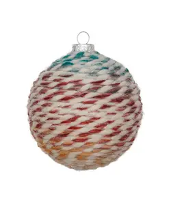3 in Multi Color Yarn Ornaments