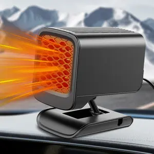Portable Car Heater Fan 360° Rotatable Fast Heating Defroster Plugs Into Lighter Auto Car Heating Fan for Winter Humid Weather