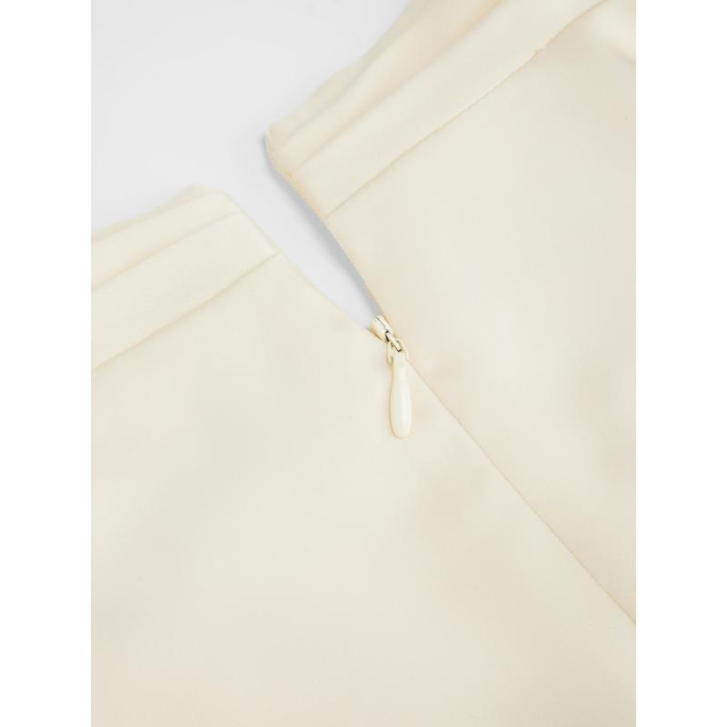 Cider Satin V-neck Long Sleeve Wrap Ruched Metal Detail Blouse