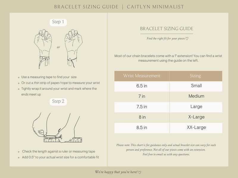 Josephine Chain Bracelet by Caitlyn Minimalist - Dainty 18K Gold Plated & Sterling Silver Bracelet - Mirror Chain Bracelet - Everyday Stacking Bracelet - GIft for Her