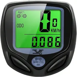 Bicycle Speedometer And Odometer Wireless Waterproof Cycle Bike Computer With LCD Display & Multi-Functions