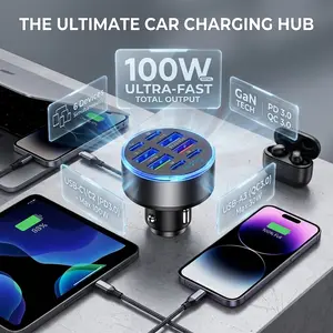 GaN USB-C Fast Charger, 3-Port PD & QC 3.0 Wall Charger with Foldable Plug - Compact Travel Block for MacBook iPhone 15 Samsung iPad Steam Deck, High-Speed Multi-Device Charging, Advanced GaN Technology, Universal Compatibility