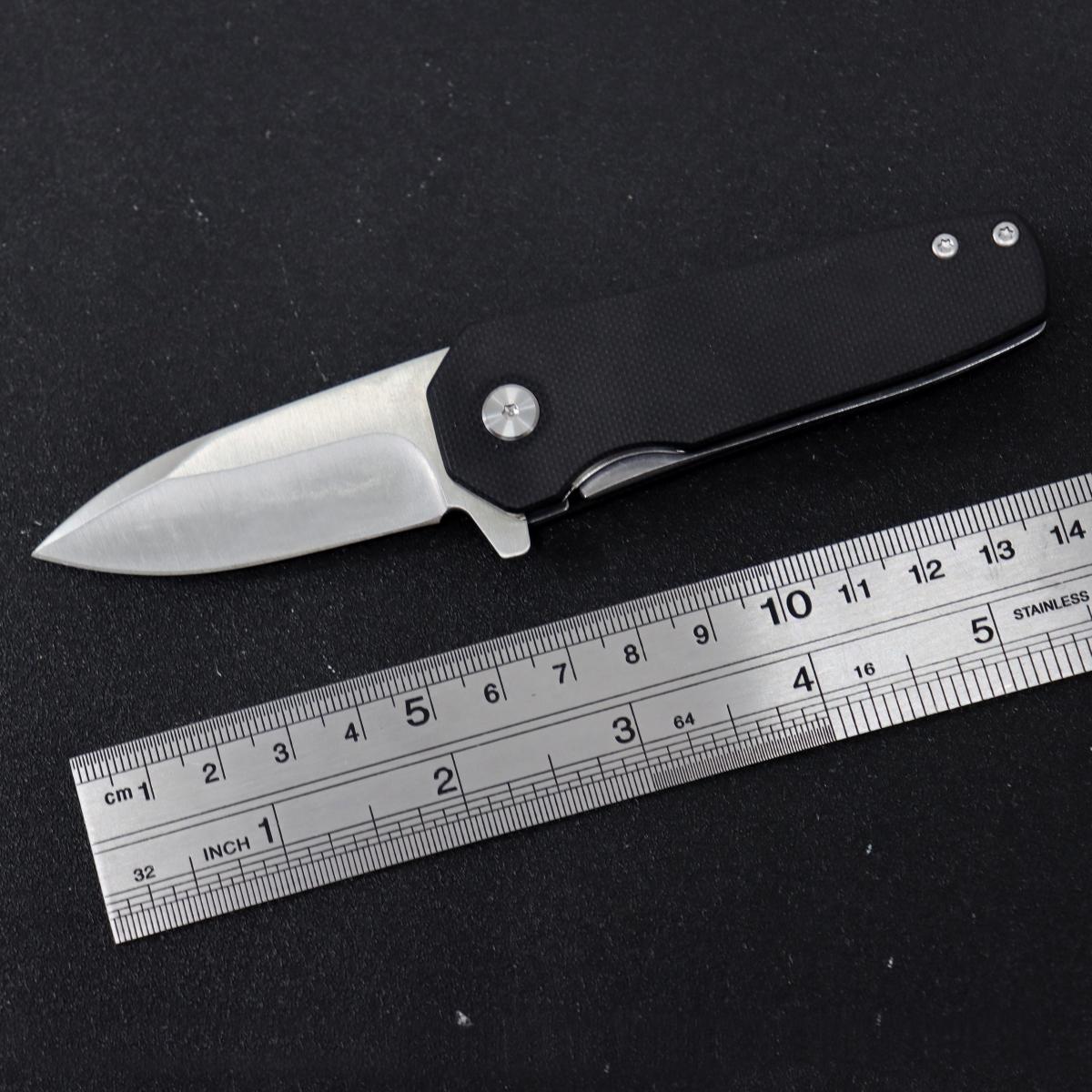 Portable EDC multifunctional tactical outdoor folding knife, pocket knife, mini knife. G10 material handle; quick-open design; outdoor cutting tool designed specifically for climbing and fishing; a must-have for camping and hiking.
