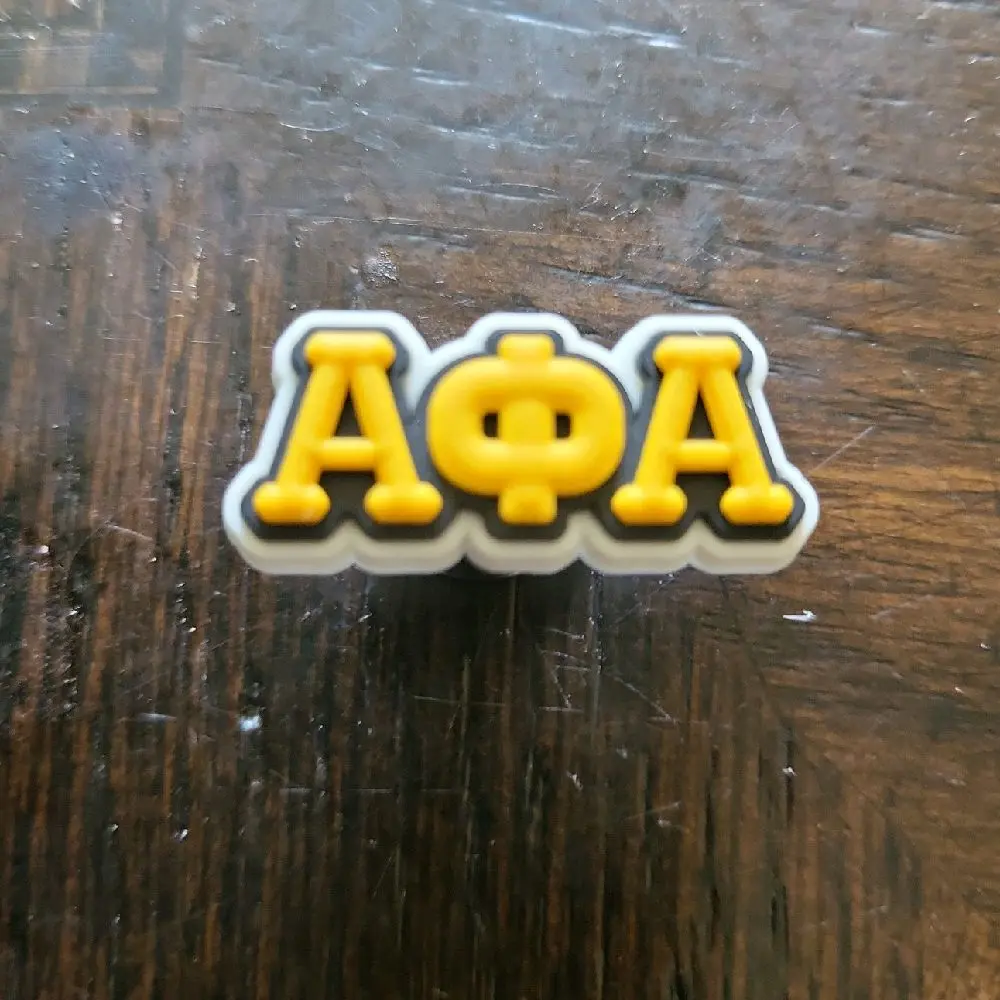 Alpha Phi Alpha Shoe Decoration Charms, JIBBITZ Shoe Accessories for Footwear Customization