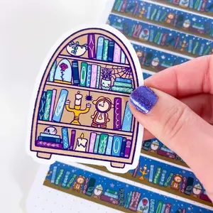 Belle's Spooky Shelf Premium Vinyl Die Cut