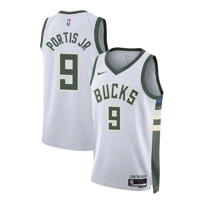 Nike 2022 Association Edition Bobby Portis Milwaukee Bucks Swingman Jersey