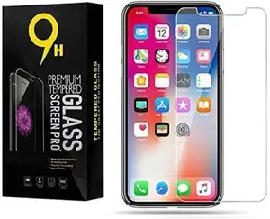 (HQ)9H Premium Tempered Glass Screen protector For iphone Pro Max xr Compatible with Apple Iphone 11