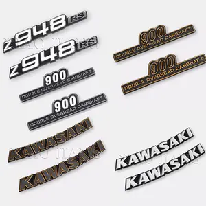 Suitable for Kawasaki Z650RS Z900RS Modified Tank Side Cover Emblem Aluminum Alloy 3D Logo Sticker