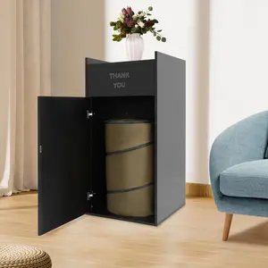 30 Gallon Commercial Trash Can With Swing Door For Restaurant Office Heavy Duty Storage home essentials