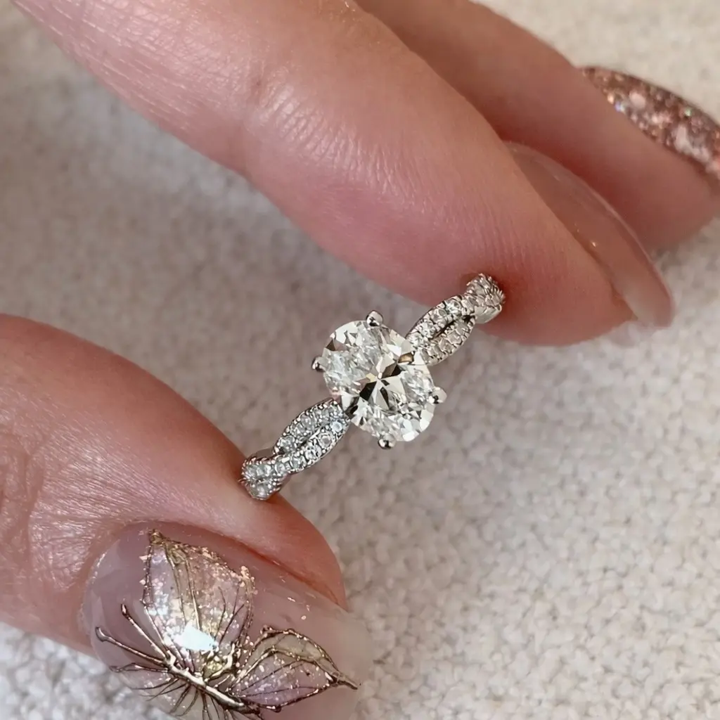 Spinning Ballet Ring  Micro-Paved Zircon | Elegant Spiral Design | Adjustable Open Ring Trendy Jewellery Accessories