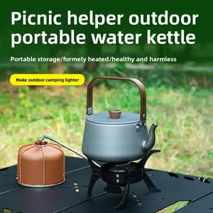 Outdoor Camping Coffee Pot Teapot Hiking Fishing Picnic Kettle Large Capacity Portable