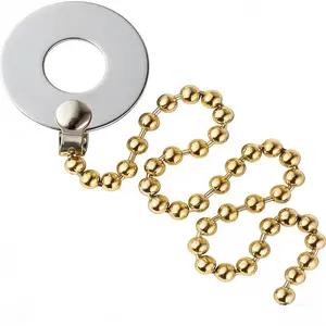Drum Brake Chain Delay Effect, Sound Adjustment Chain, Round Hole Design, Stainless Steel Material, Vibrates for Delayed Sound