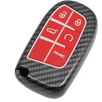 Red Silicone & Black Carbon Fiber Patter