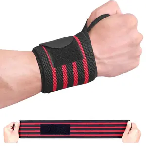 Weightlifting Wrist Wraps, Weightlifting Wrist Bands, Lifting Straps, Strength Training Band Super-elastic adjustable design Universal wrist support gear for bench press, deadlift, powerlifting, and fitness training