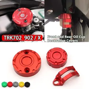 For Benelli TRK702 / 702X Front & Rear Brake Fluid Reservoir Cover Master Cylinder Protection Cover