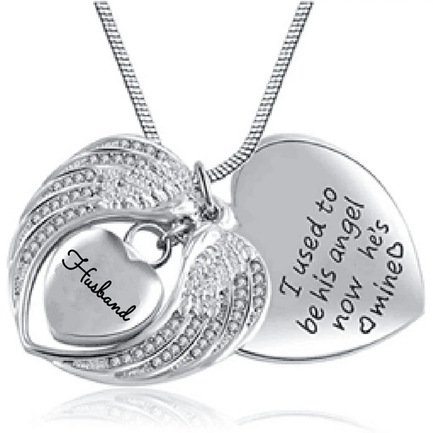 Personalized Heart Cremation Urn Necklace for Ashes Always in My Heart Memory Necklace Gift with Funnel Kit