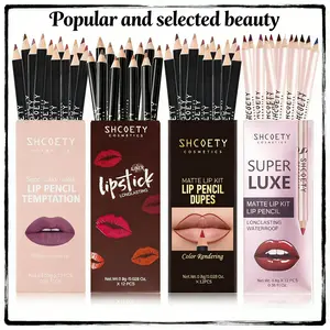 Long Lasting Lip Liner Set, 36pcs WaterproofLip Liner Pencil, Matte Lip Liner, Suitable forWomen's Makeup Set, Makeup