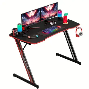 New Gaming Desk Computer Desk Office Desk Modern Z shaped computer case