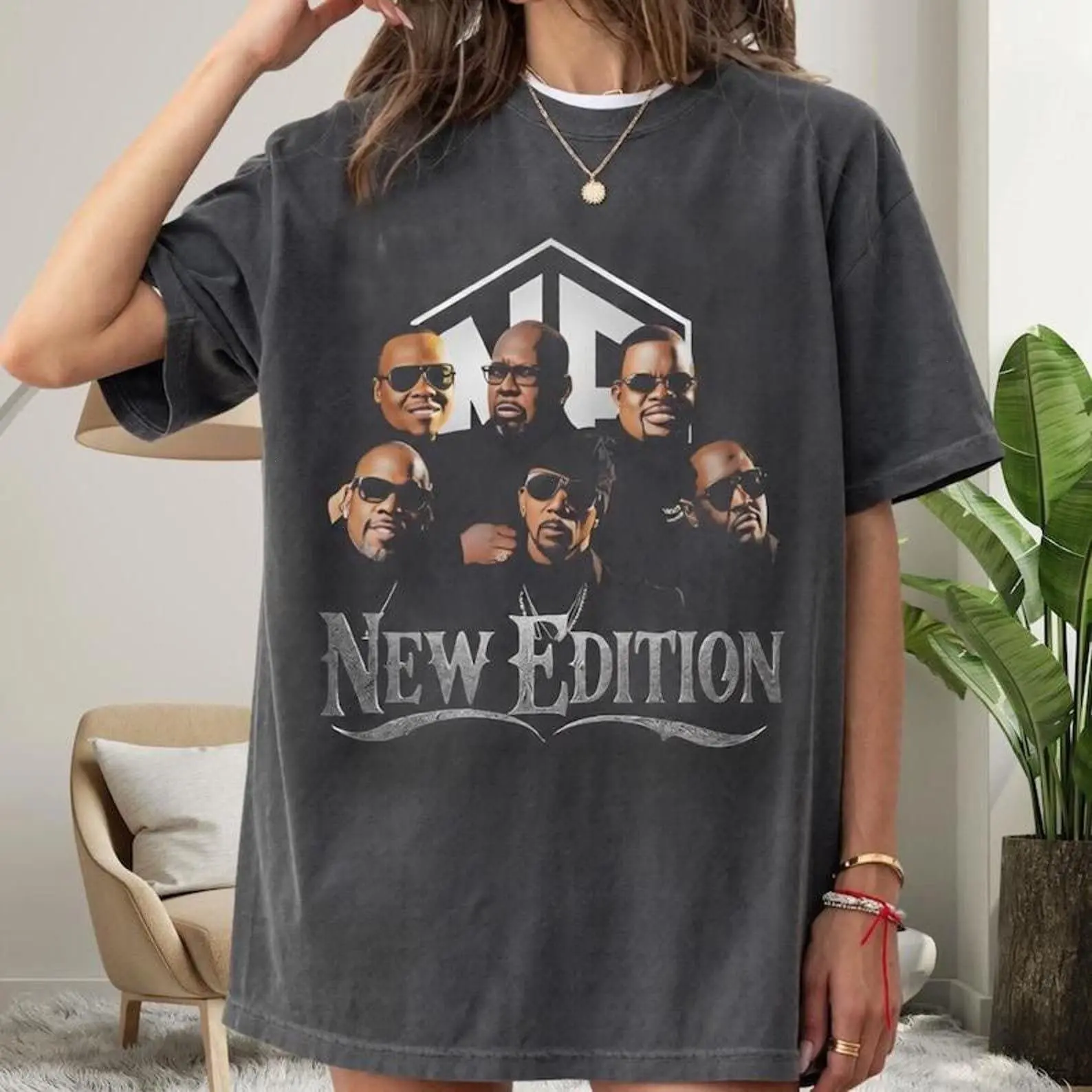 Authentic New Edition Vintage Shirt, Premium 90s R&B Band Graphic 