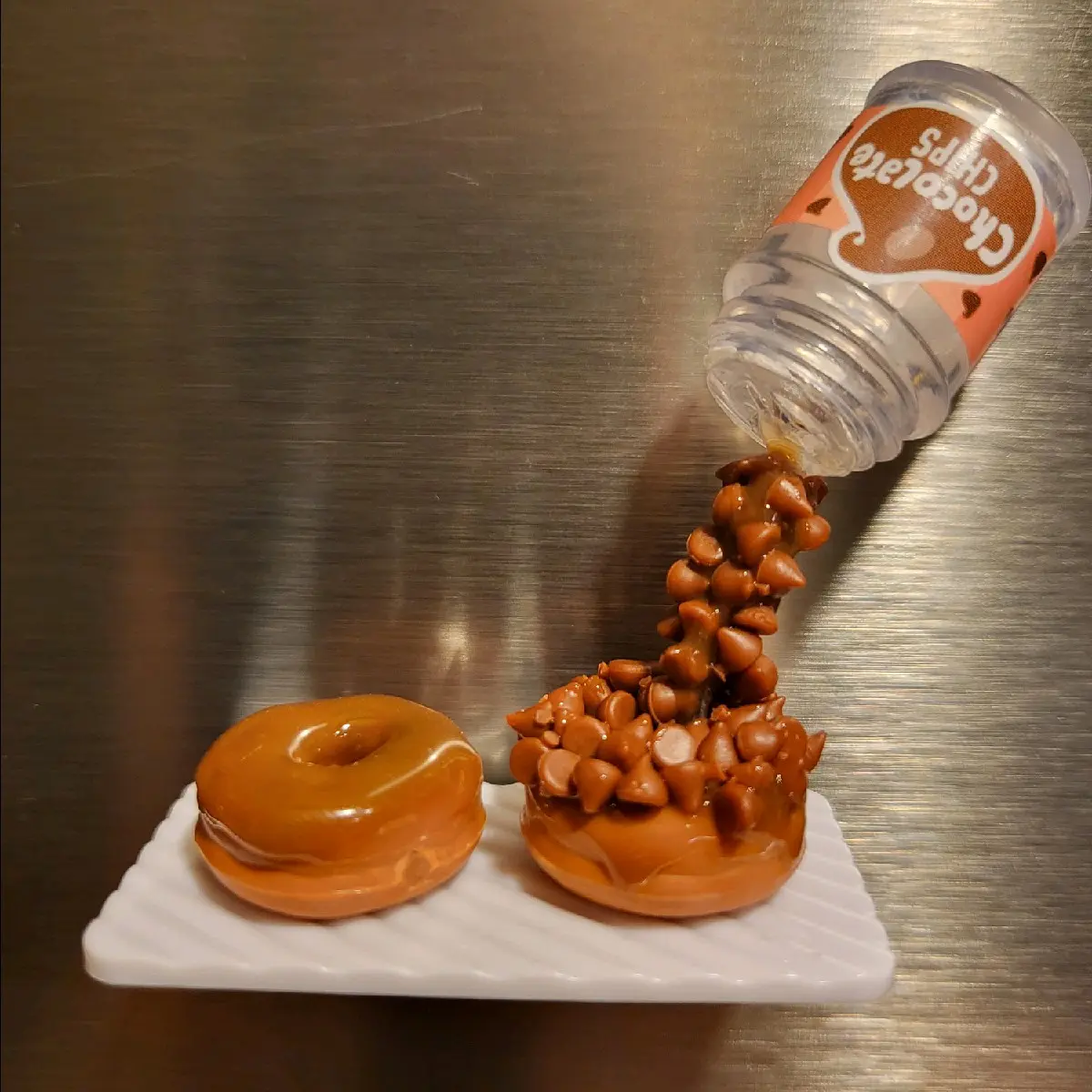 Chocolate Chip Donuts Frozen Moment Magnet