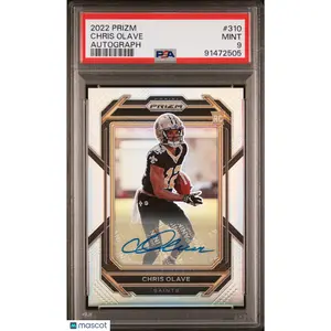 2022 Panini Prizm Chris Olave Autograph #310 PSA 9 Rookie
