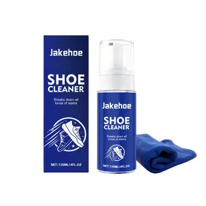 Jakehoe White Shoe Cleaner Is A Gentle, Stain-Removing, Water-Free Foam Portable Shoe Cleaning Agent