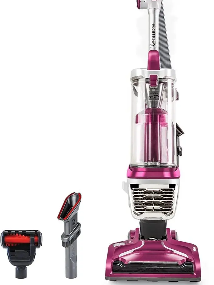 Kenmore DU5092 bagless Upright Vacuum Carpet Cleaner 2-Motor Power Suction with Hair Eliminator brushroll, pet Handi-Mate, 2L, Wine W/Lift-up Design | 2-Motor Power Suction, Hair Eliminator Brushroll, Pet Handi-Mate, 2L Capacity