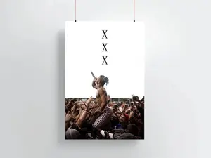 XXXTentacion in the Crowd - Poster | Punk Rap, Hip-Hop Poster With Glossy Photo Paper